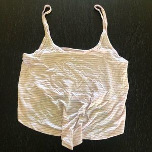 Me to We Cropped Striped Tank Top